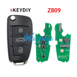 Keydiy ZB09 smart remote，For 46.47.48.49.4A、MQB48、5C chip types, match it to the car after generating it
