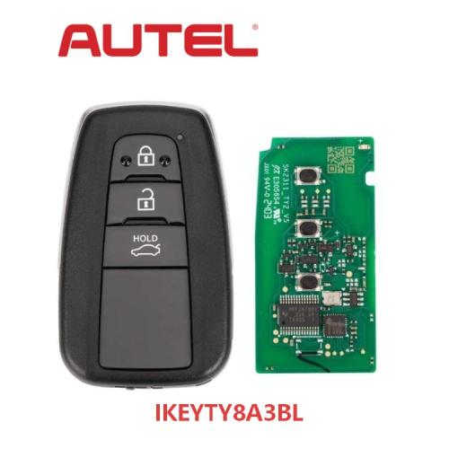 IKEYTY003BL AUTEL IKEY Toyota Style 4D&8A keyless remote for MaxilM KM100,Replace IKEYTY8A3BL