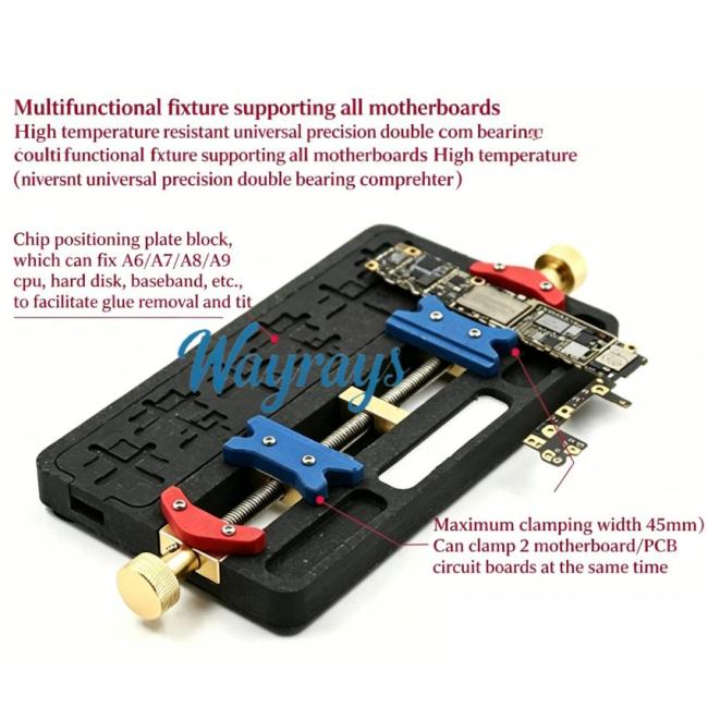 Multifunctional Repair Fixture — Dual-Bearing, High-Temperature-Resistant Mobile Phone Motherboard Holder & BGA Chip Positioning Platform