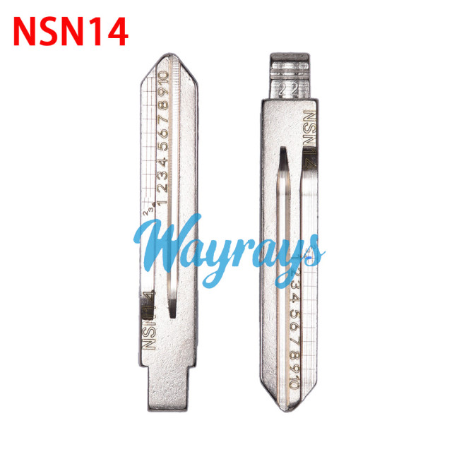 For NSN14 Nissan Key blade with scale