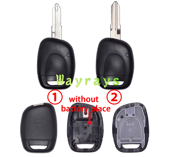 [no battery place] For Renault key shell without logo