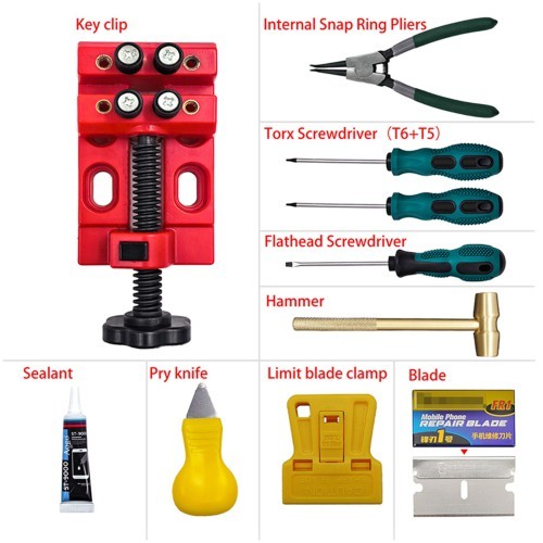 2026 YANHUA Vtool 5C/5D Key Cutting Kits , for Volkswagen/ Aud/ Porsche 5C/5D Key Shells Easy Removal