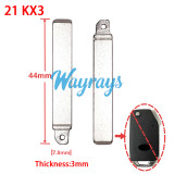 For 21 KX3 Kia filp key blade