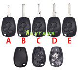 For Renault ID46 chip PCF7946A with ASK 434mhz 3 button remote key