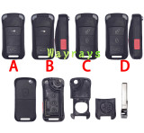 For Porsche key shell with logo place