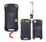 For Porsche key shell with logo place