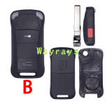 For Porsche key shell with logo place