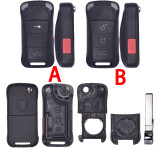 For Porsche KR55WK45032 ID46 chip PCF7946A with ASK 315mhz 2+1/3+1 button remote key