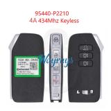 Original for Kia 95440-P2210 4A chip 434mhz keyless 6+1 button remote key