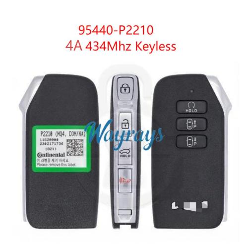 Original for Kia 95440-P2210 4A chip 434mhz keyless 6+1 button remote key