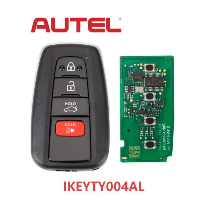 IKEYTY004AL AUTEL IKEY Toyota Style 4D&8A keyless remote for MaxilM KM100,Replace IKEYTY8A4AL