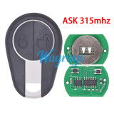 For Volvo Trunk 630780880 ASK 315mhz 2 button remote key