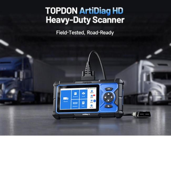 TOPDON Artidiag HD 5  Heavy Duty Truck Full System Diagnostic Scanner, with 10 Service Functions