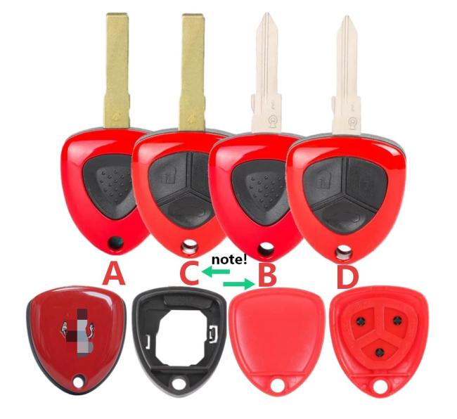 For Ferrari key shell with OEM logo place,50pcs pls ask your sales for the price