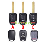For Honda MLBHLIK6-1T ID47 chip PCF7961X(G)/HITAG3 with FSK 313.8mhz 2+1/3+1 button remote key