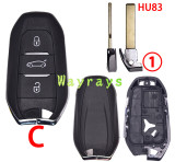 [Use for narrow PCB] For Citroen Peugeot key shell without logo