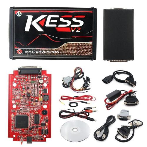 KESS V2 5.017 OBD2 Software v2.82.53 ECU No Token Programming Tool Red Board Diagnostic Scanner
