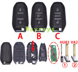 [Use for narrow PCB] For Citroen Peugeot key shell without logo