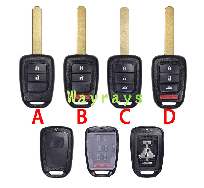 For Honda key shell with logo place
