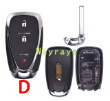 For Original Chevrolet key shell with OEM logo place