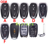 For Original Chevrolet key shell with OEM logo place