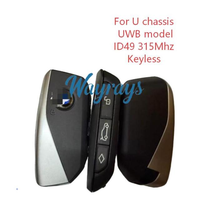 Original for BMW U chassis UWB model ID49 chip Hitag Pro with FSK 315mhz keyless 4 button remote key