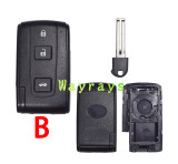 For Toyota Crown key shell with logo place