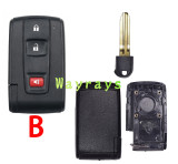For Toyota Prius Daihatsu key shell   without logo model without logo is brighter.