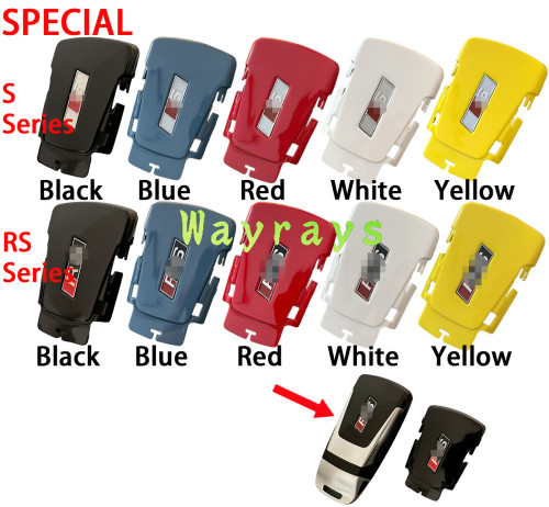 [Only the key shell part]For Audi S RS key shell's back with OEM logo place