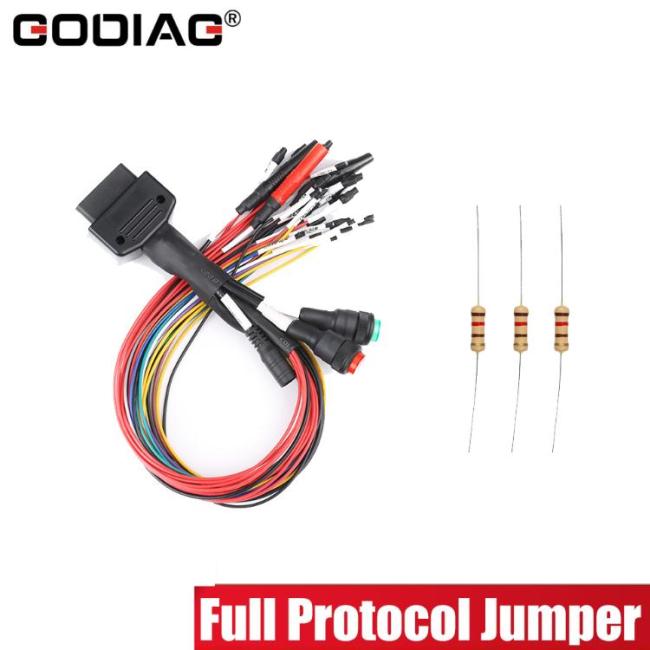 GODIAG Newest Breakout Tricore Cable Full Protocol OBD2 Jumper Cable for MPPS/Kess V2/Vident/Fgtech/Byshut DisProg Bench Work