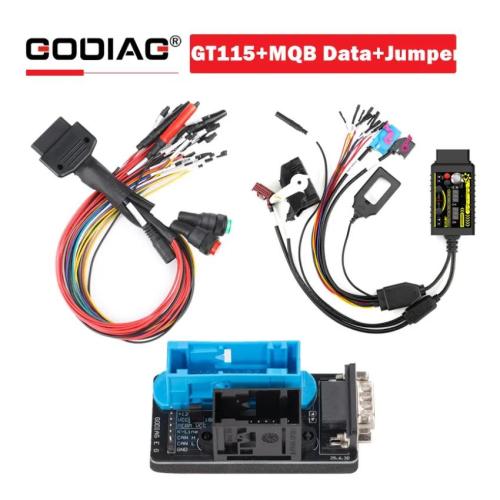 GODIAG Full Protocol OBD2 Jumper Cable+GT115 Cable+MQB Data Collector ELV/TCM DSG Gearbox Adapter