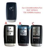 Acura KR5V1X ID47 chip with 434mhz keyless