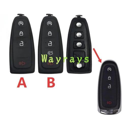 [Only the rubber pad] For Ford key shell
