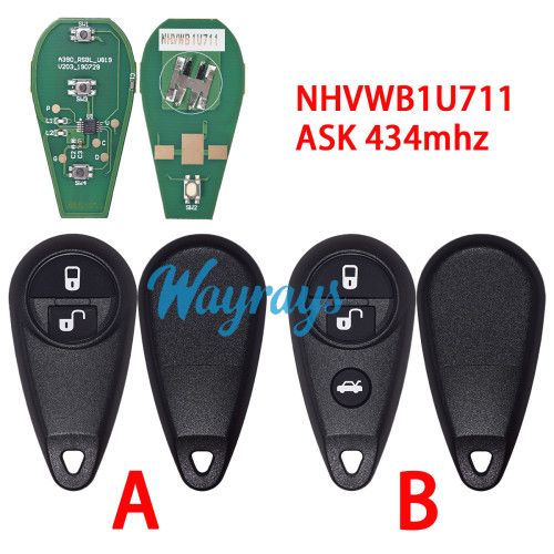 For Subaru NHVWB1U711 ASK 434mhz 2/3 button remote key