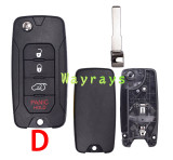 For Jeep Chrysler key shell without logo