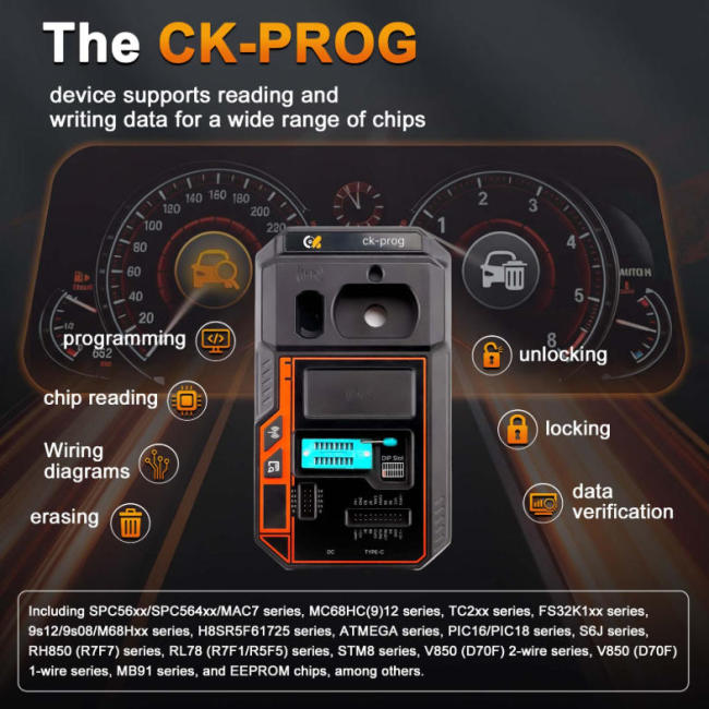 2026 CK-PROG Automotive Programmer ,Supports Reading and Writing of Chip Data, Programming, Flashing