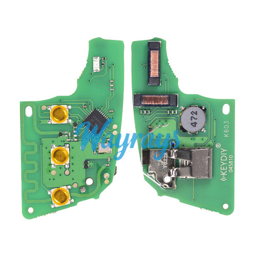 Keydiy DZ-ZB15-3 smart remote，mainly used for VW 5C. Also For 46.47.48.49.4A、MQB48 chip types, match it to the car after generating it，its functionis the same as the original smart key