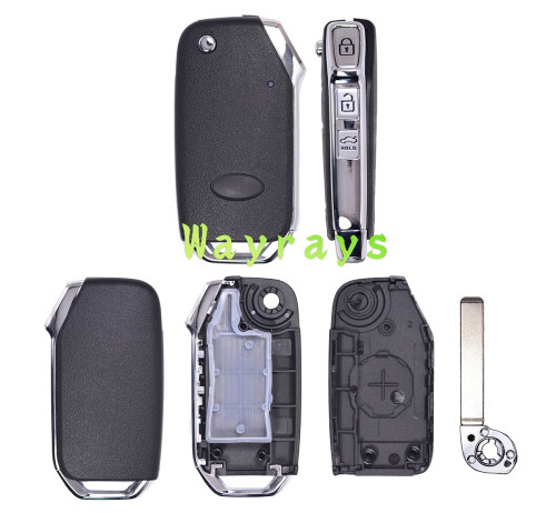 For Kia Sportage K5 key shell with logo place
