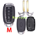 [no battery clamp] For Hyundai key shell  with oval logo place