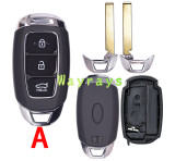 [with battery clamp] For Hyundai key shell  with oval logo place