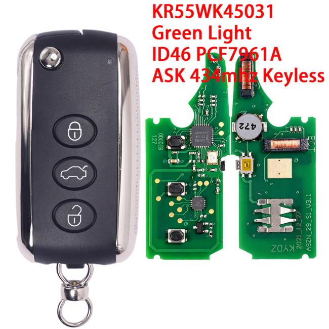 For Bentley KR55WK45031 ID46 PCF7961A/7942 chip with ASK 434Mhz Keyless remote key