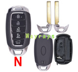 [with battery clamp] For Hyundai key shell  with oval logo place