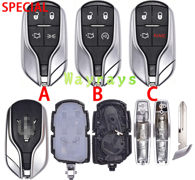 For Maserati key shell with OEM logo place