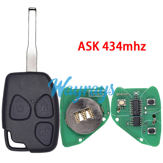 For Mahindra ASK 434mhz 3 button remote key,no chip