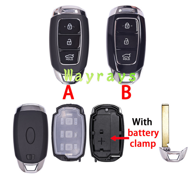 For Hyundai key shell with oval logo place,pls not the interior.