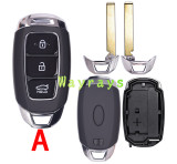 For Hyundai key shell  with oval logo place，pls not the interior.