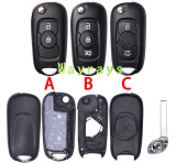 For Opel ID46 chip PCF7961E/HITAG 2 with ASK 434mhz 2/3 button remote key