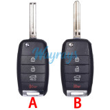For Kia 95430-B2100 OSLOKA-875T 4D60 chip with FSK 434mhz 3+1 button remote key