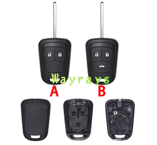 For Opel ID46 chip with 315mhz 2/3 button remote key