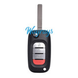 For Benz ID46 chip PCF7941A with FSK 434mhz 3/3+1 button modified remote key